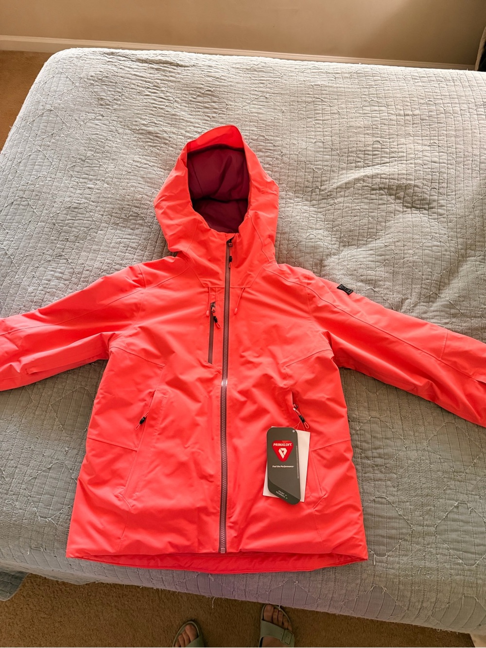 Women's Spyder Temerity Ski Jacket Bright Coral
